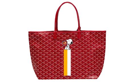 peanuts x goyard tote bag.